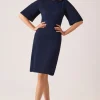Boucle Balloon Sleeve Dress