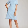 Boucle Tweed Short Sleeve Day Time Dress