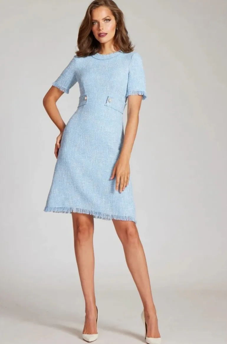 Boucle Tweed Short Sleeve Day Time Dress
