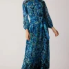 Chiffon Floral Print A Line Gown
