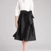 Color Block Taffeta Shirtdress