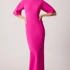 Crepe Fitted Sleeve Gown