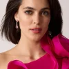 Crystal and Stone Drop Earrings