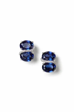 Double Gemstone Earrings