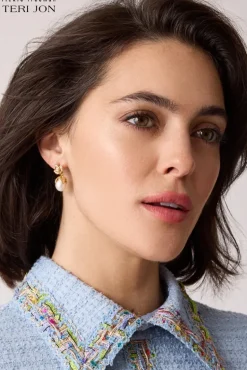 Earrings with Crystal Pendants