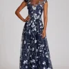 Embroidered Lace Illusion Gown