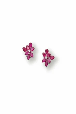 Floral Crystal Earrings
