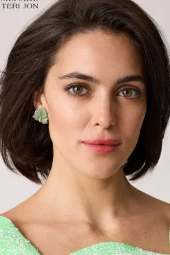 Green Leaf Earrings