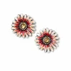 Hand Painted Daisy Earrings