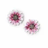 Hand Painted Flower Earrings