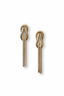 Knotted Chain Drop Earrings