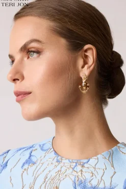 Large Citrine Drop Earrings