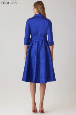 Lazercut Skirt Shirt Dress