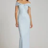Metallic Twist Front Gown
