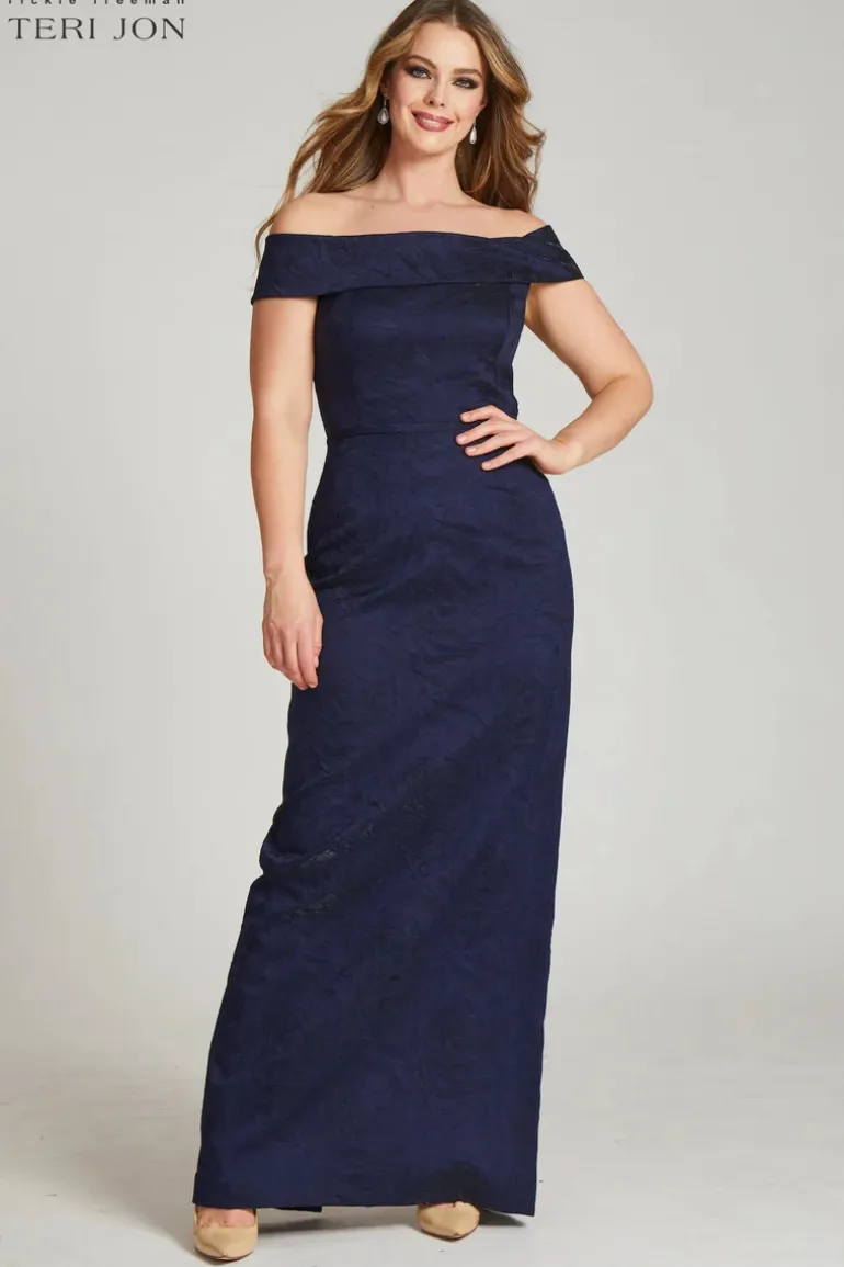 Off The Shoulder Jacquard Gown