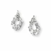 Open Oval Cluster Earrings