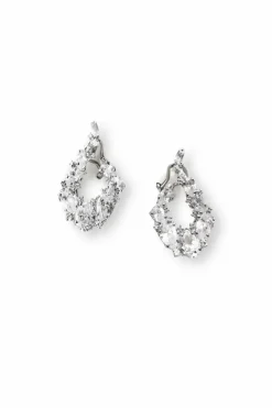 Open Oval Cluster Earrings