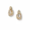 Open Teardrop Cluster Earrings