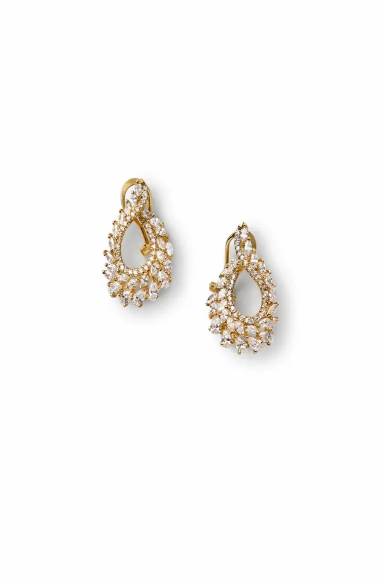 Open Teardrop Cluster Earrings