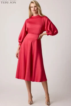 Roll Neck Midi Dress