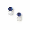 Sapphire White Pearl Earrings