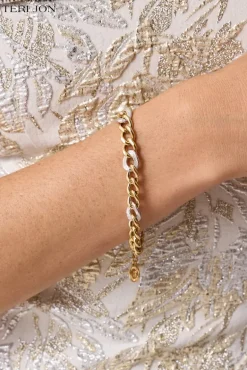 Shiny Gold-Tone Bracelet