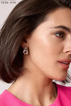 Twist Cuff Hoop Earrings