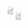 White Keishi Pearl Earrings